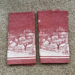 Williams Sonoma Jacquard Christmas Napkins - Two